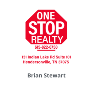 One Stop Realty logo with the name Brian Stewart below